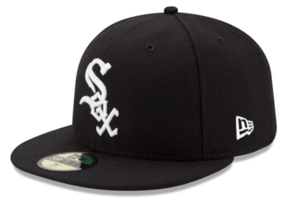 Men's Chicago White Sox New Era Black Game Authentic Collection On-Field 59FIFTY Fitted Hat Official Team Hat Sports Fan Cap Official NFL Team Hat Football Fan Cap