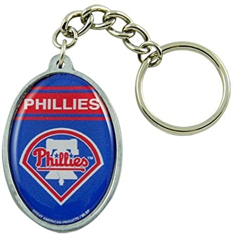 Philadelphia Phillies MLB Oval Keychain Official Sports Fan Gear Official NFL Fan Gear