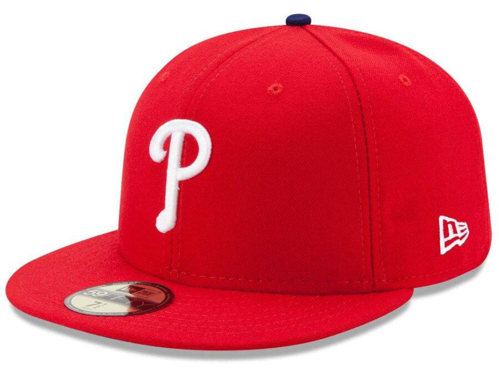 Men's Philadelphia Phillies Authentic Collection On-Field 59FIFTY Fitted Hat Official Team Hat Sports Fan Cap Official NFL Team Hat Football Fan Cap