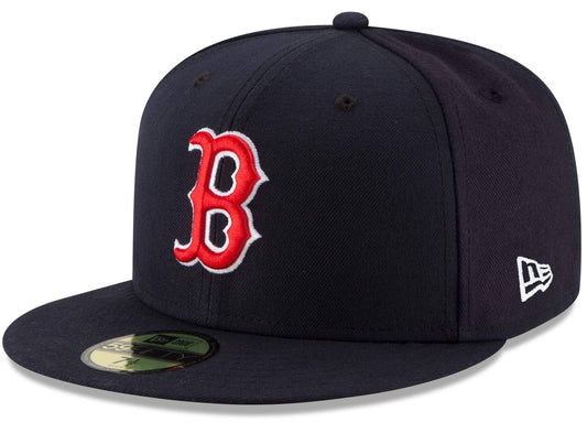 Men's Boston Red Sox New Era Navy Game Authentic Collection On-Field 59FIFTY Fitted Hat Official Team Hat Sports Fan Cap Official NFL Team Hat Football Fan Cap