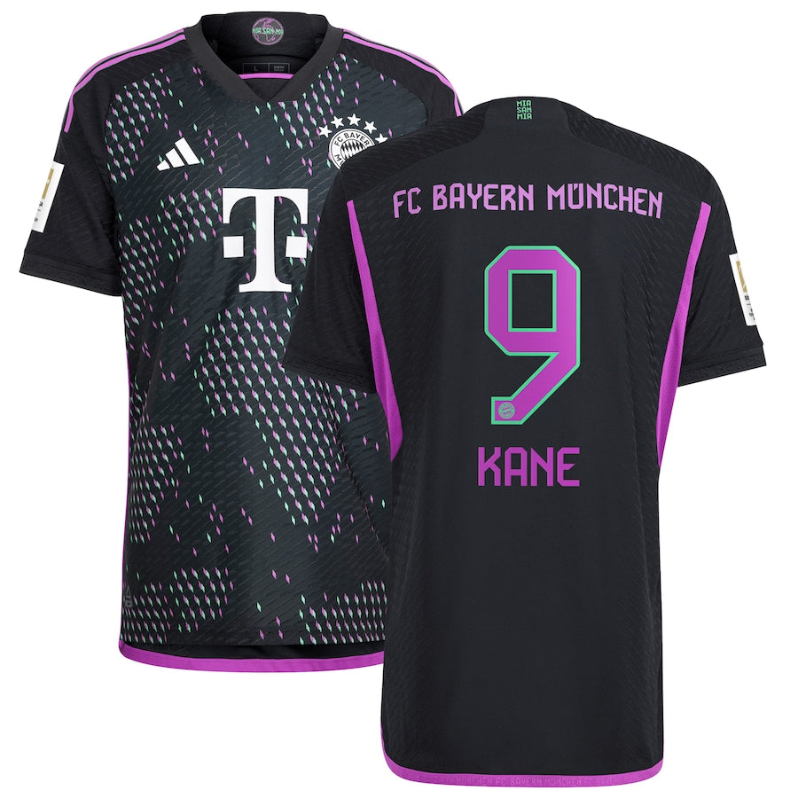 Harry Kane Bayern Munich adidas 2023 24 Away Player Jersey - Black Official Team Jersey Sports Fan Apparel