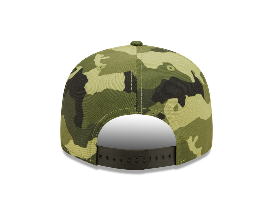 Men's Chicago White Sox New Era 2022 Armed Forces Day Camo 9FIFTY Snapback Adjustable Hat Official Team Hat Sports Fan Cap Official NFL Team Hat Football Fan Cap