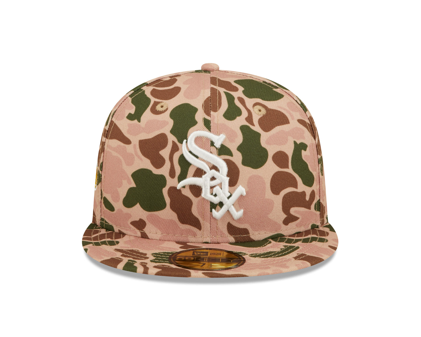 Chicago White Sox New Era 2005 World Series Duck Camo 59FIFTY Fitted Hat Official Team Hat Sports Fan Cap Official NFL Team Hat Football Fan Cap