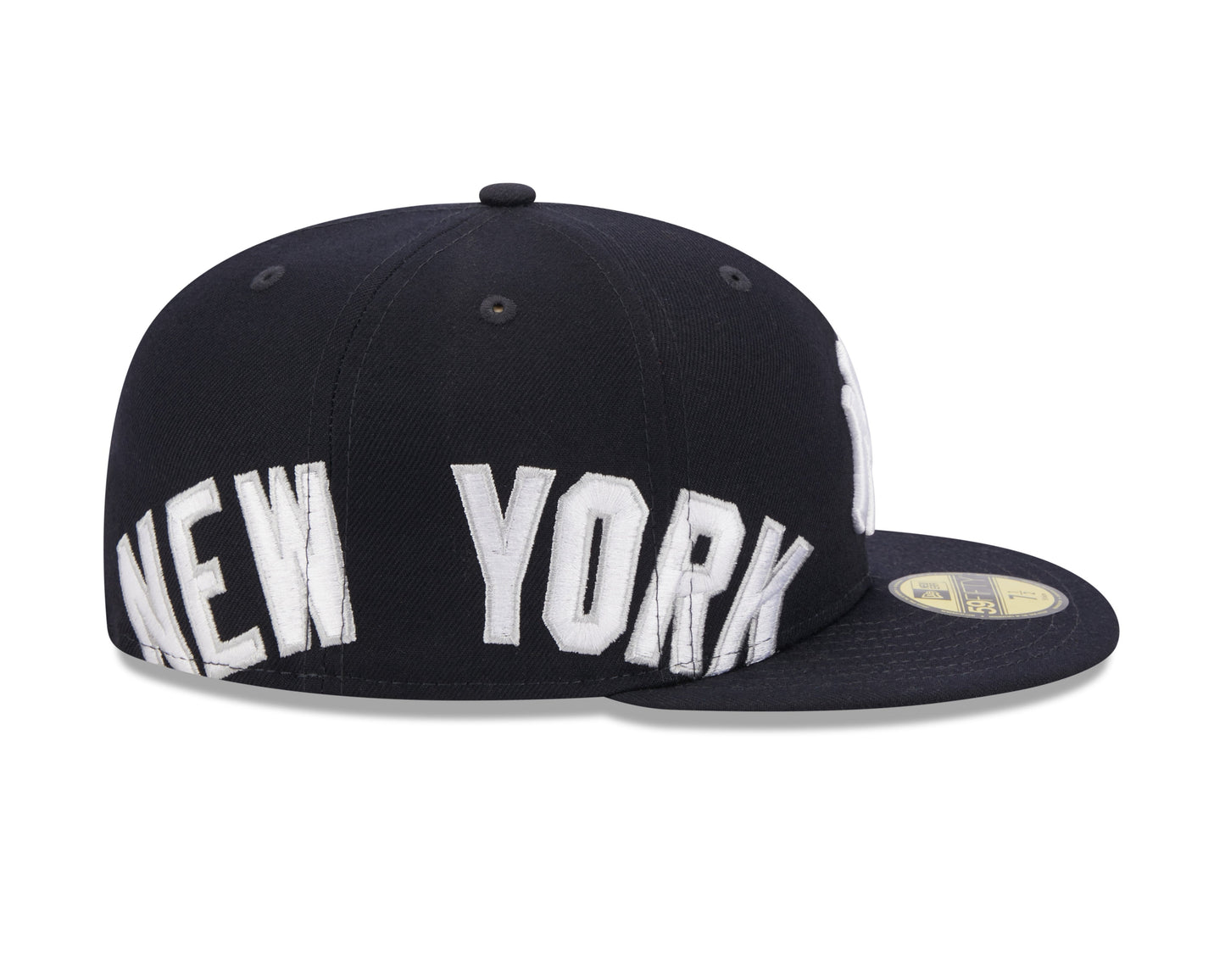 New York Yankees New Era Navy Arch 59FIFTY Fitted Hat Official Team Hat Sports Fan Cap Official NFL Team Hat Football Fan Cap