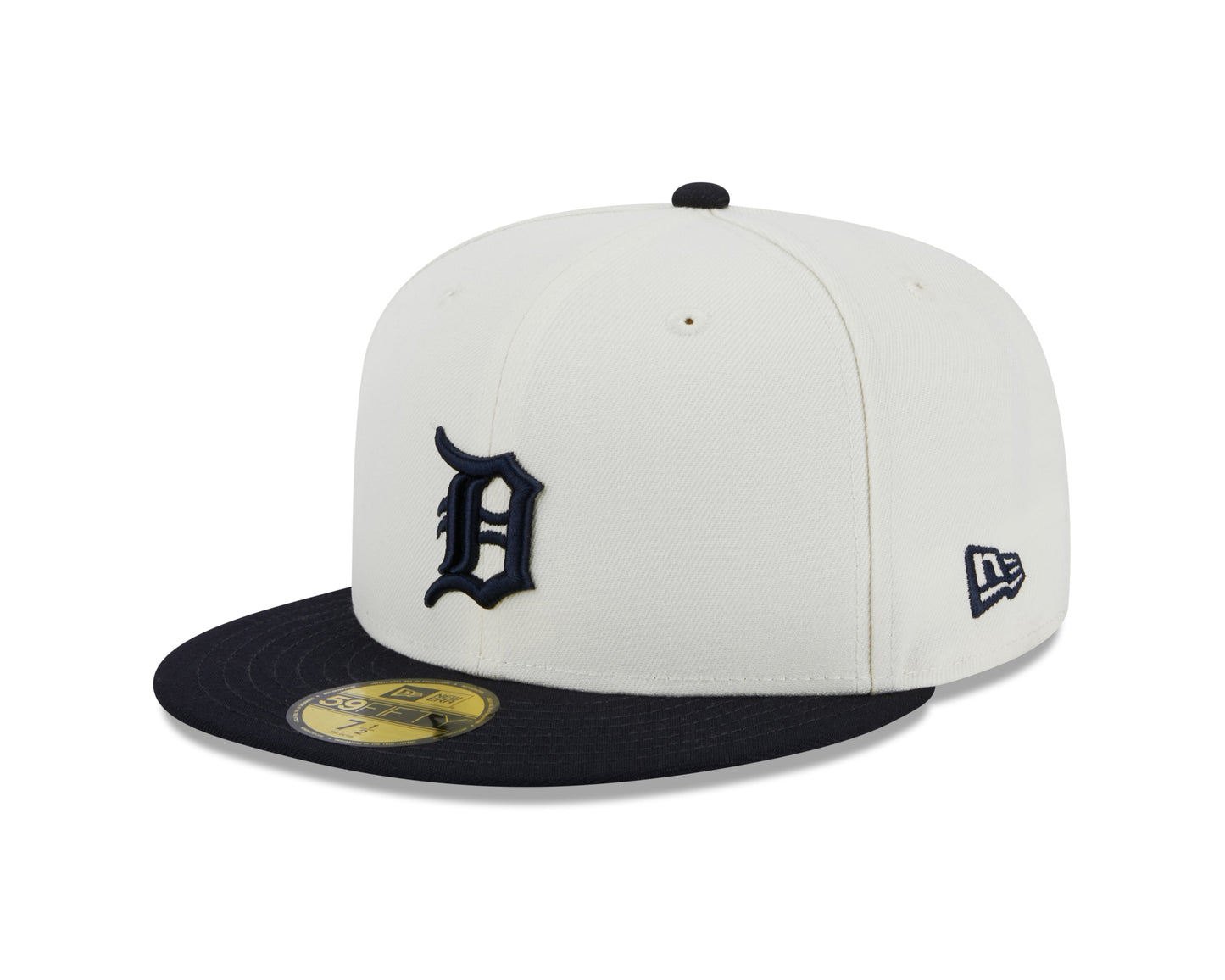 Detroit Tigers 1984 World Series Cream/Navy New Era Retro 59FIFTY Fitted Hat Official Team Hat Sports Fan Cap Official NFL Team Hat Football Fan Cap
