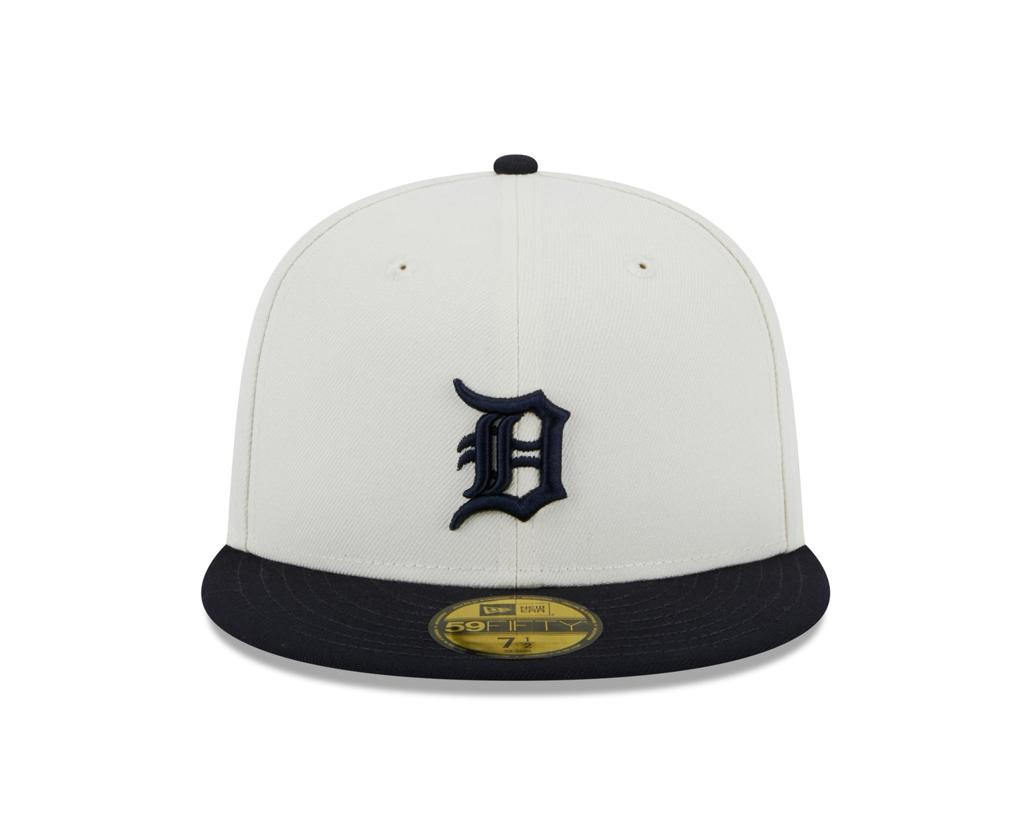 Detroit Tigers 1984 World Series Cream/Navy New Era Retro 59FIFTY Fitted Hat Official Team Hat Sports Fan Cap Official NFL Team Hat Football Fan Cap