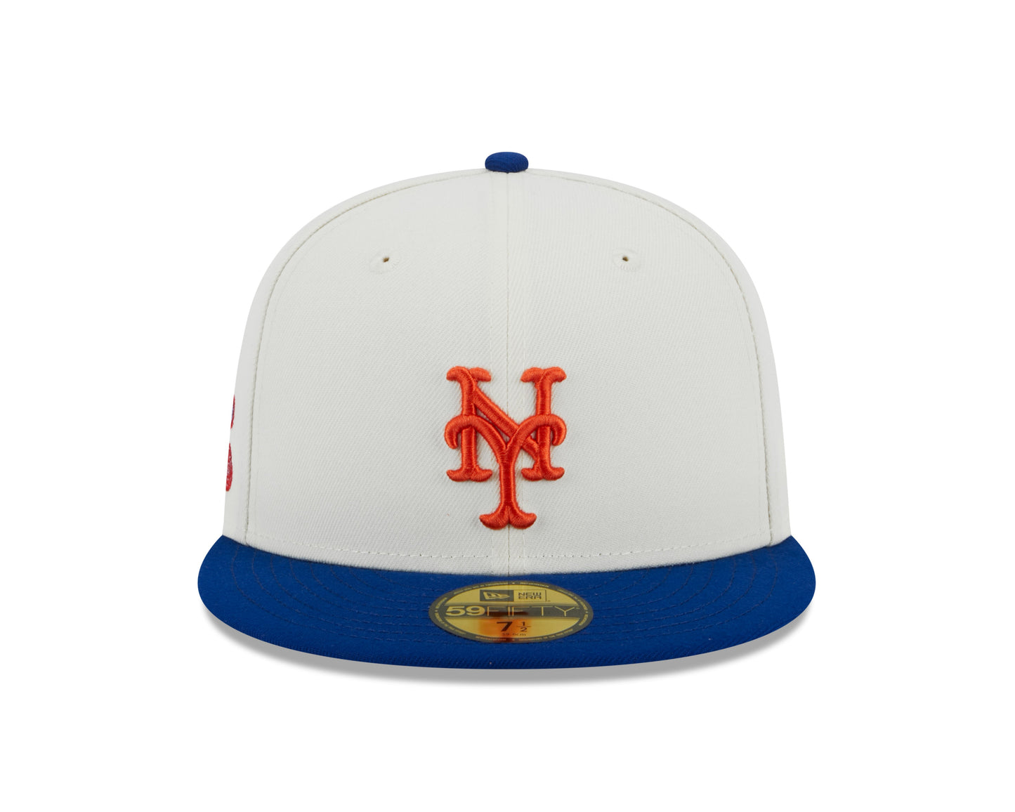 New York Mets 1982 World Series Cream/Royal New Era Retro 59FIFTY Fitted Hat Official Team Hat Sports Fan Cap Official NFL Team Hat Football Fan Cap