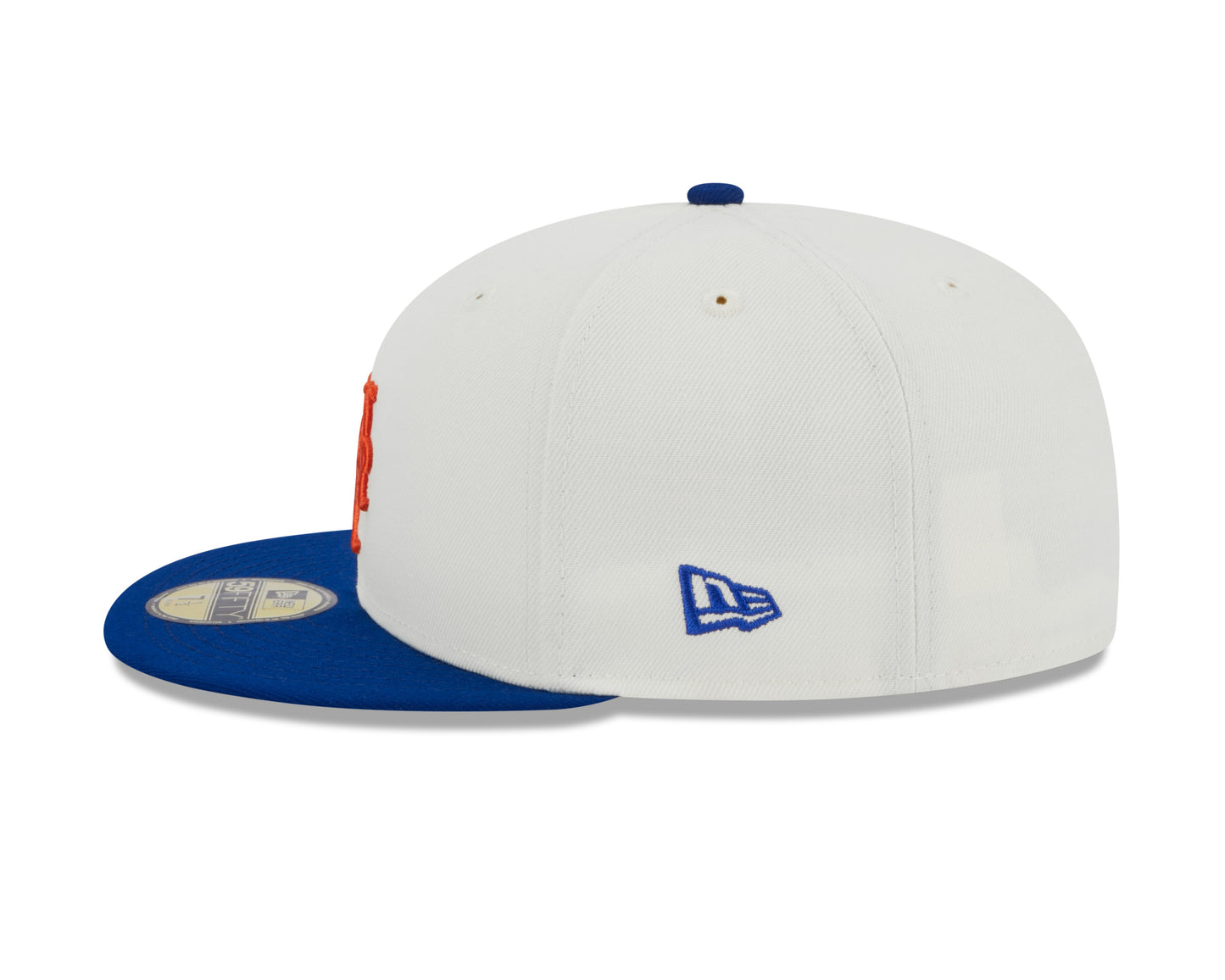 New York Mets 1982 World Series Cream/Royal New Era Retro 59FIFTY Fitted Hat Official Team Hat Sports Fan Cap Official NFL Team Hat Football Fan Cap