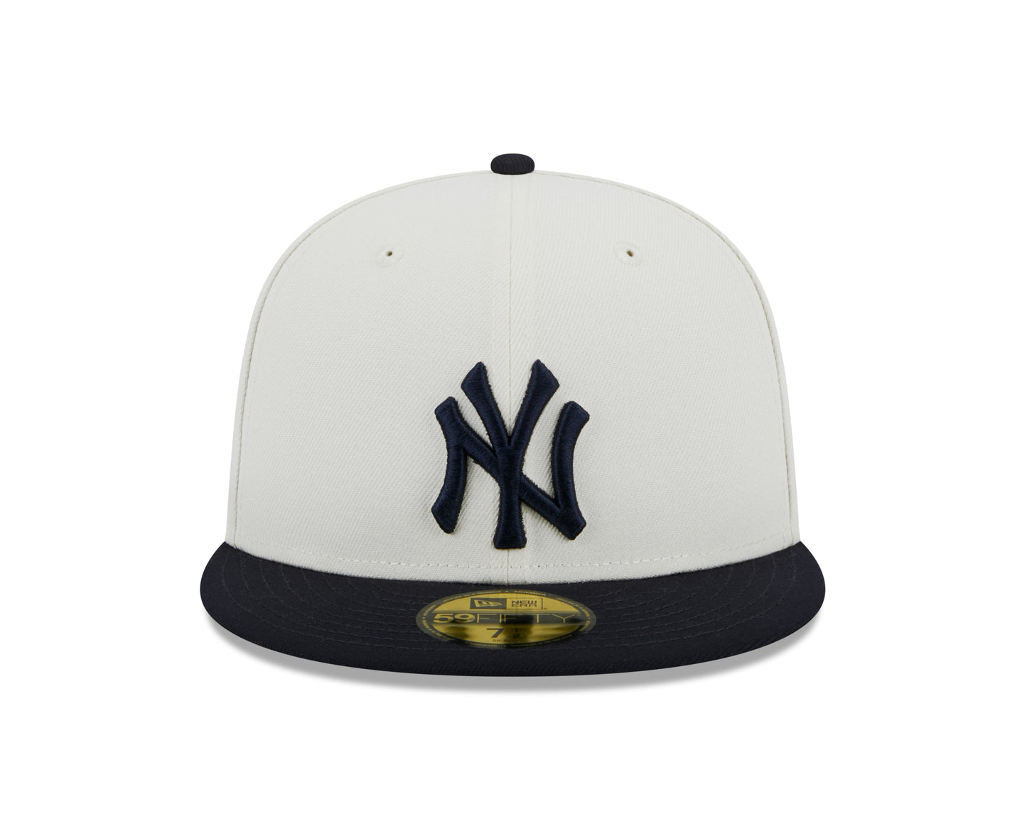 New York Yankees 2000 World Series Cream/Navy New Era Retro 59FIFTY Fitted Hat Official Team Hat Sports Fan Cap Official NFL Team Hat Football Fan Cap
