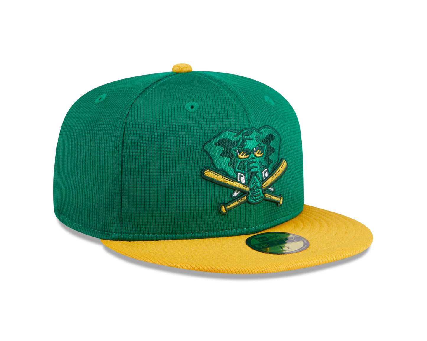 Men's Oakland Athletics New Era Green 2024 Batting Practice 59FIFTY Fitted Hat Official Team Hat Sports Fan Cap Official NFL Team Hat Football Fan Cap