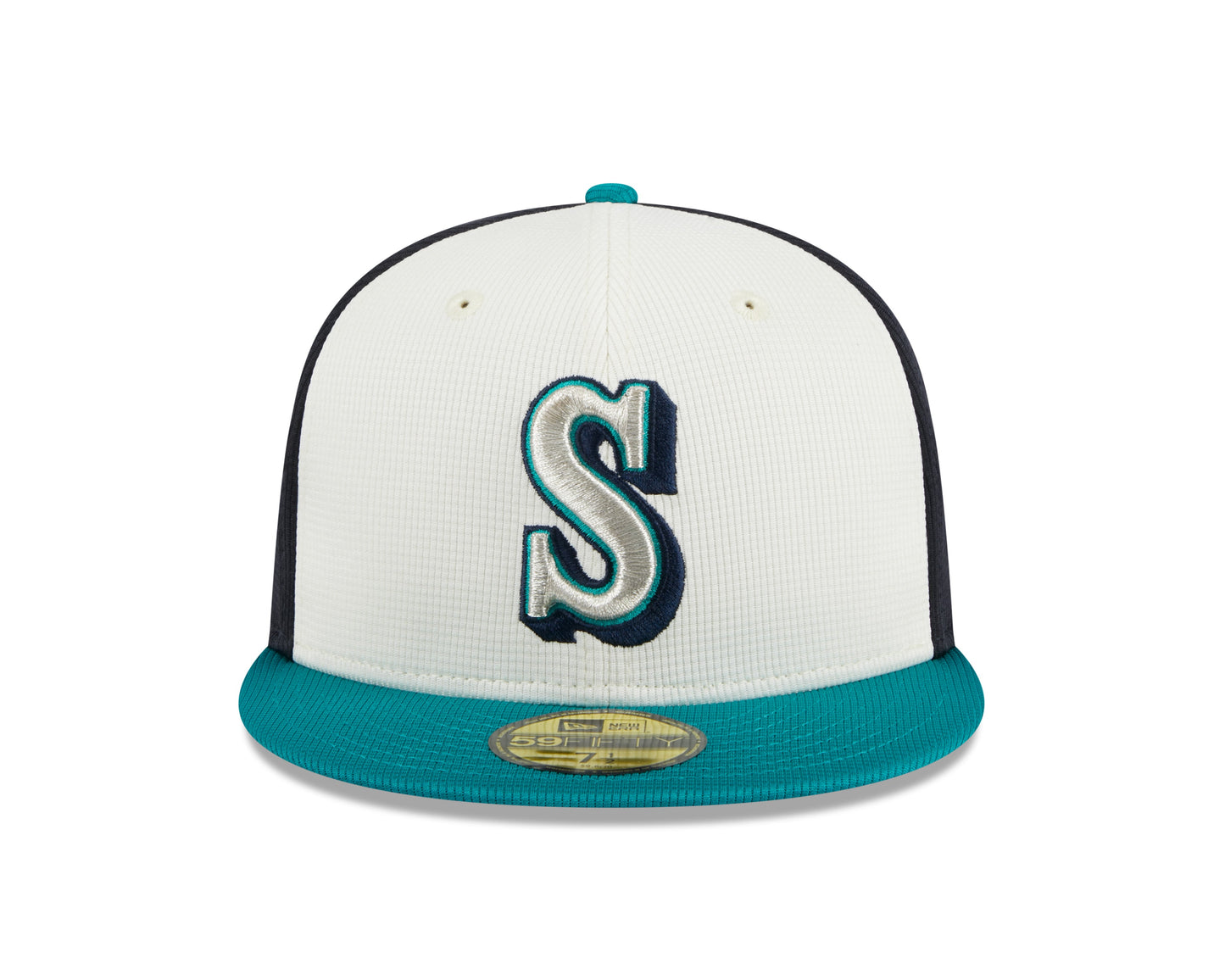 Men's Seattle Mariners New Era White 2024 Batting Practice 59FIFTY Fitted Hat Official Team Hat Sports Fan Cap Official NFL Team Hat Football Fan Cap