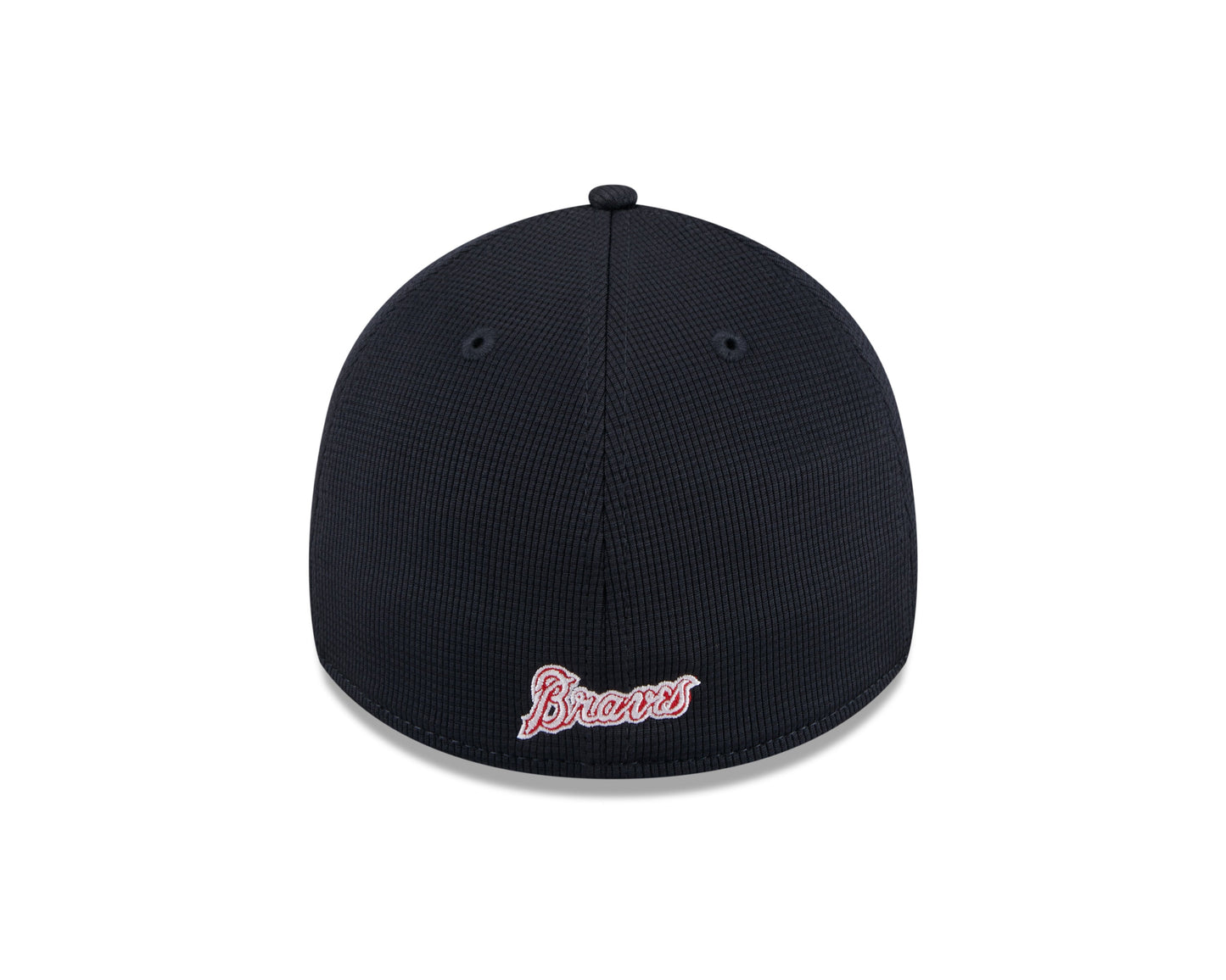 Mens New Era Atlanta Braves White/Navy 2024 Batting Practice 39Thirty Flex Fit Cap Official Team Hat Sports Fan Cap Official NFL Team Hat Football Fan Cap