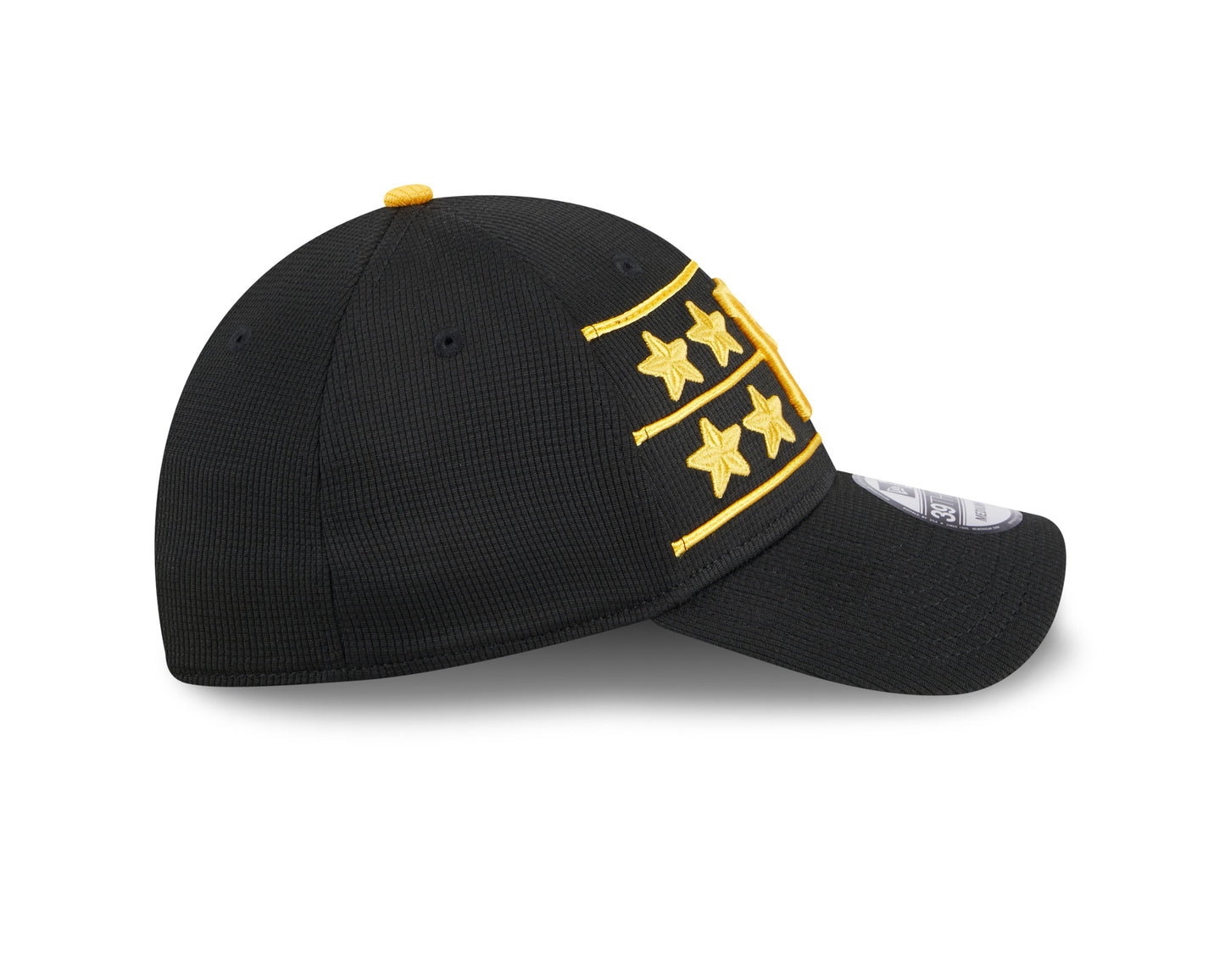 Men's Pittsburgh Pirates New Era 2024 Batting Practice Black 39THIRTY Flex-Fit Hat Official Team Hat Sports Fan Cap Official NFL Team Hat Football Fan Cap