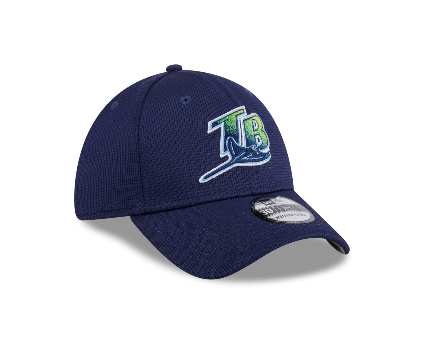 Men's Tampa Bay Rays New Era 2024 Batting Practice Navy 39THIRTY Flex-Fit Hat Official Team Hat Sports Fan Cap Official NFL Team Hat Football Fan Cap