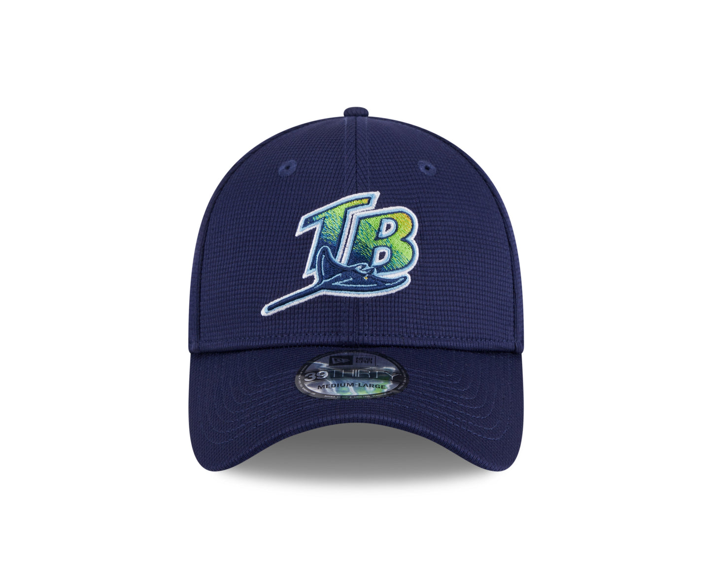 Men's Tampa Bay Rays New Era 2024 Batting Practice Navy 39THIRTY Flex-Fit Hat Official Team Hat Sports Fan Cap Official NFL Team Hat Football Fan Cap
