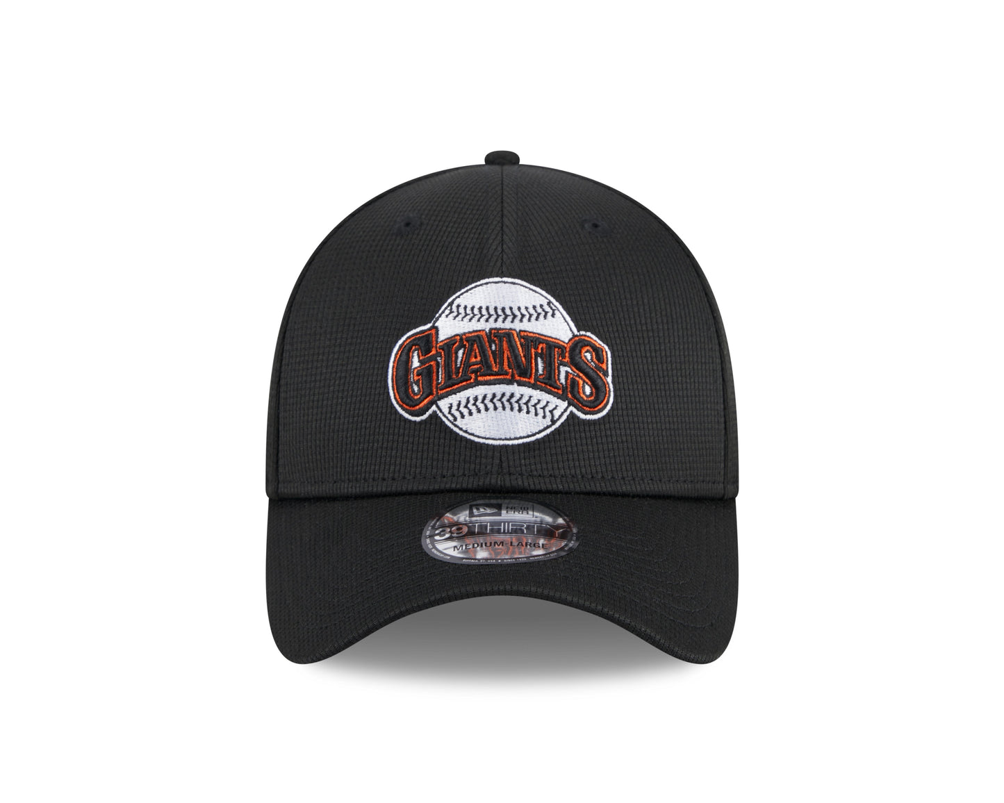 Men's San Francisco Giants New Era 2024 Batting Practice Black 39THIRTY Flex-Fit Hat Official Team Hat Sports Fan Cap Official NFL Team Hat Football Fan Cap