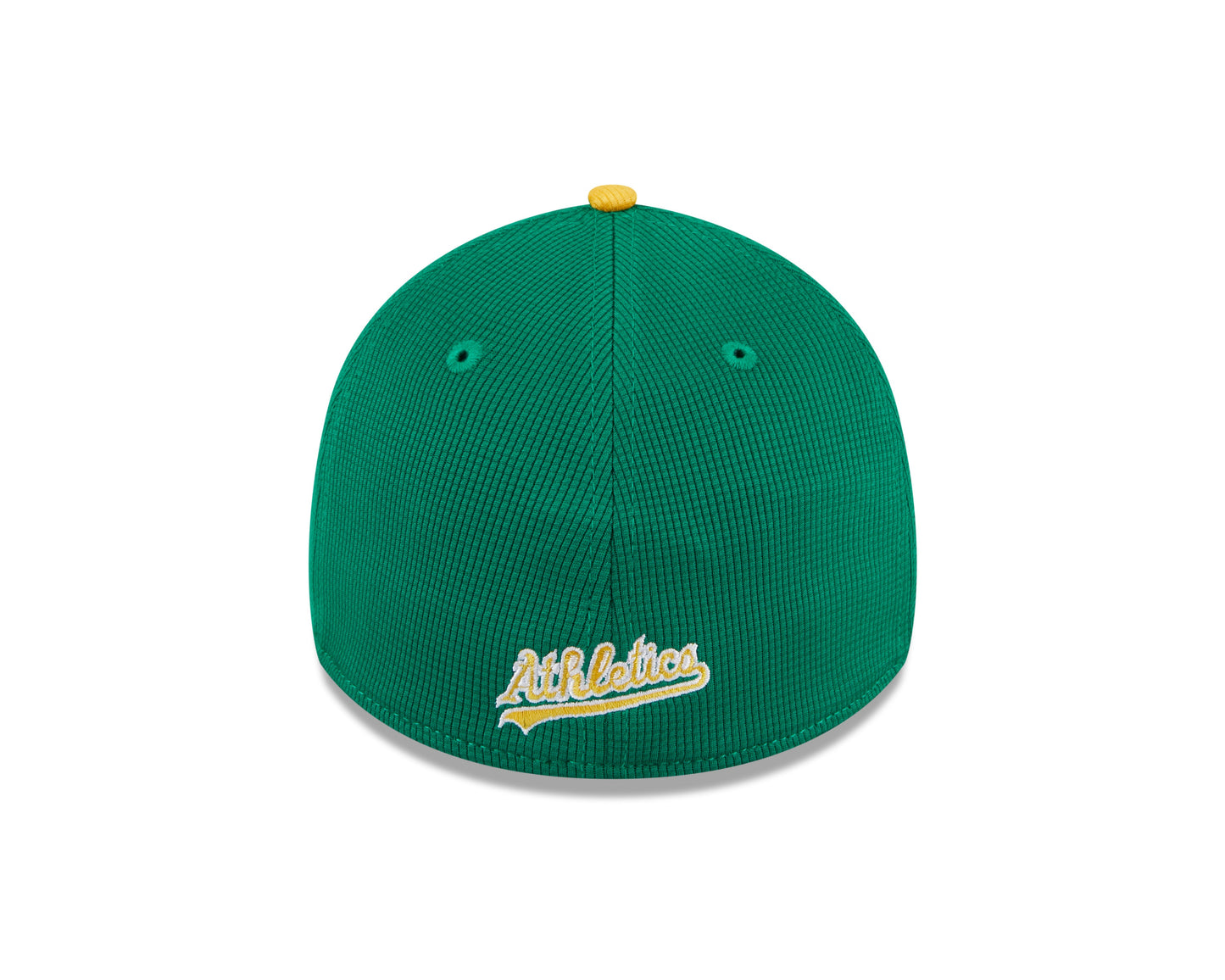 Men's Oakland Athletics New Era 2024 Batting Practice Green/Yellow 39THIRTY Flex-Fit Hat Official Team Hat Sports Fan Cap Official NFL Team Hat Football Fan Cap
