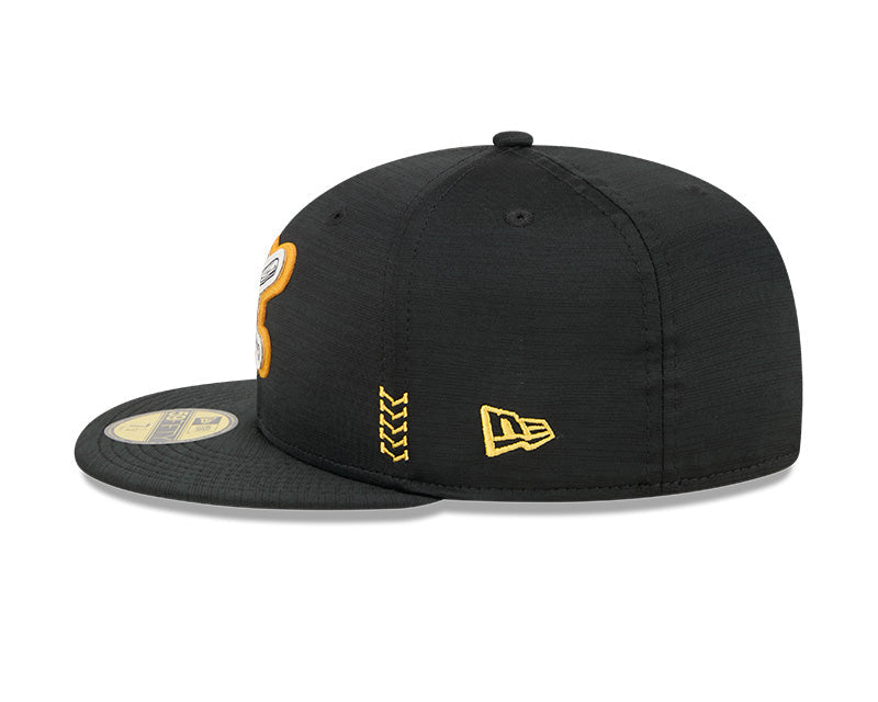 Men's Pittsburgh Pirates New Era Black 2024 Alternate Clubhouse 1914 59FIFTY Fitted Hat Official Team Hat Sports Fan Cap Official NFL Team Hat Football Fan Cap
