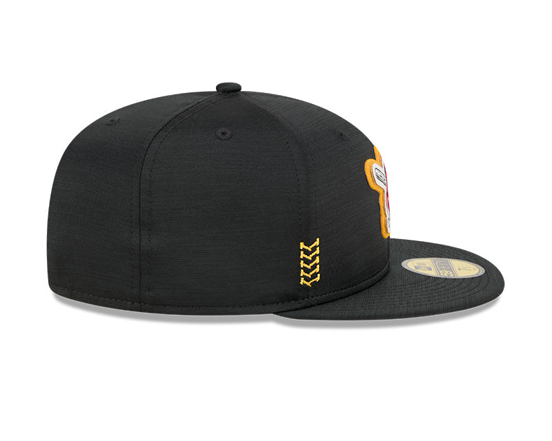 Men's Pittsburgh Pirates New Era Black 2024 Alternate Clubhouse 1914 59FIFTY Fitted Hat Official Team Hat Sports Fan Cap Official NFL Team Hat Football Fan Cap