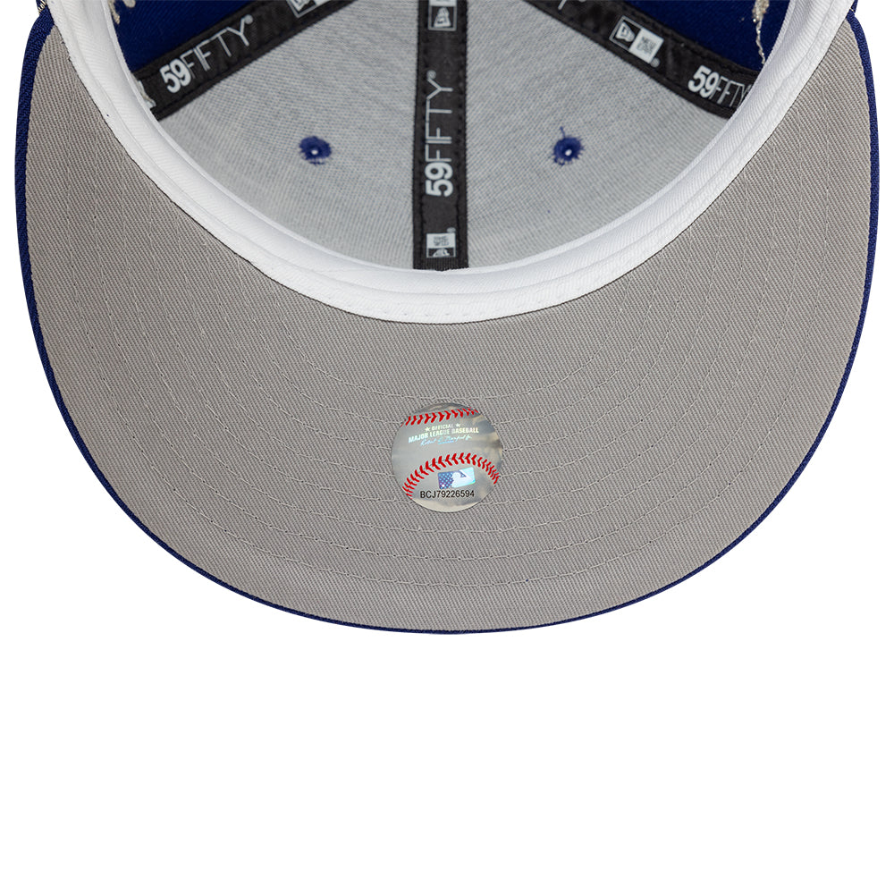 Los Angeles Dodgers MLB Zodiac 59FIFTY Fitted New Era Blue Official Team Hat Sports Fan Cap Official NFL Team Hat Football Fan Cap