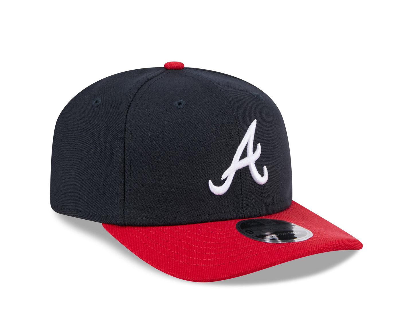 Atlanta Braves New Era Navy/Red 9SEVENTY Adjustable Hat Official Team Hat Sports Fan Cap Official NFL Team Hat Football Fan Cap