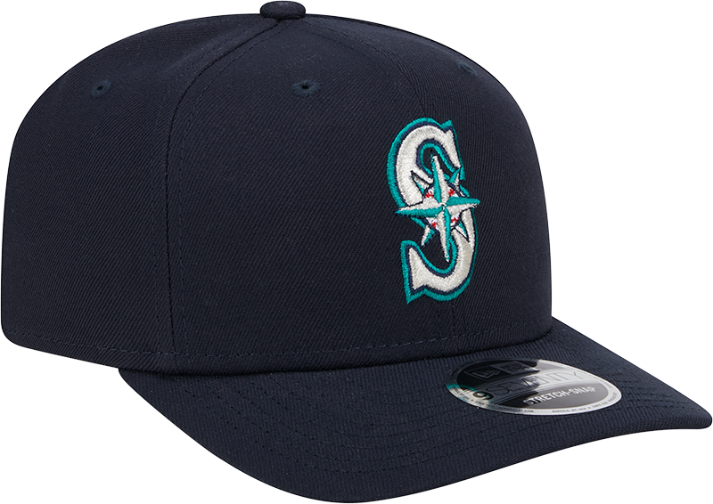 Seattle Mariners New Era Home Navy 9SEVENTY Adjustable Hat-Player Replica Official Team Hat Sports Fan Cap Official NFL Team Hat Football Fan Cap