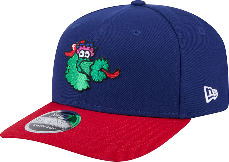Philadelphia Phillies Blue/Red Phanatic New Era 9SEVENTY Stretch Snap Adjustable Hat Official Team Hat Sports Fan Cap Official NFL Team Hat Football Fan Cap
