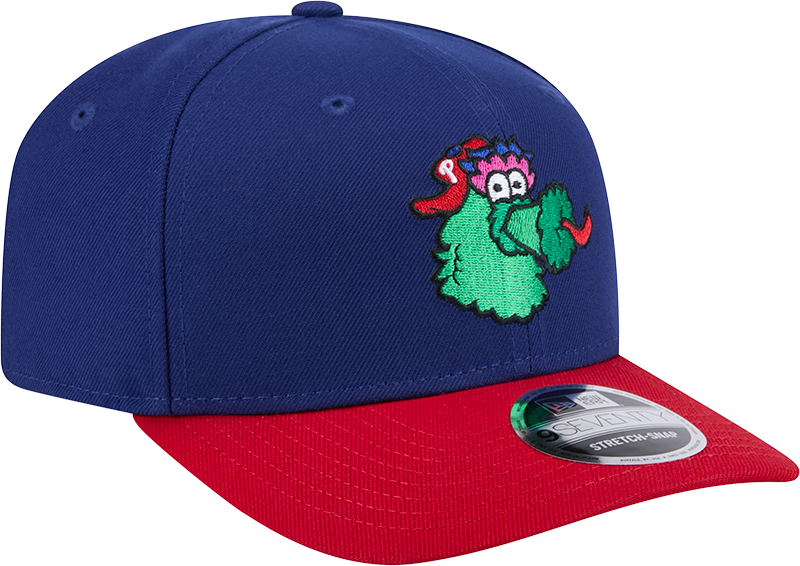 Philadelphia Phillies Blue/Red Phanatic New Era 9SEVENTY Stretch Snap Adjustable Hat Official Team Hat Sports Fan Cap Official NFL Team Hat Football Fan Cap