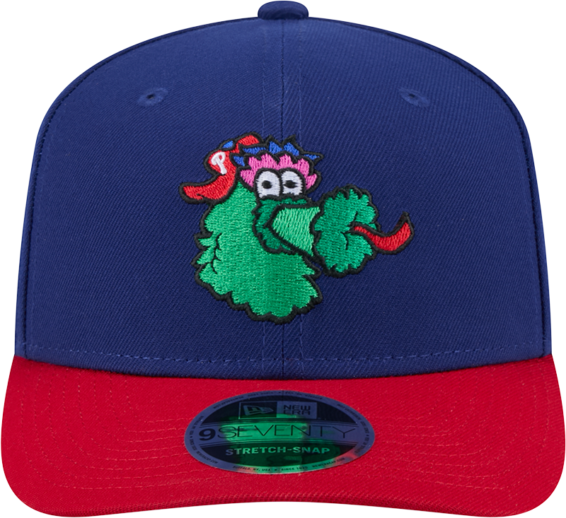 Philadelphia Phillies Blue/Red Phanatic New Era 9SEVENTY Stretch Snap Adjustable Hat Official Team Hat Sports Fan Cap Official NFL Team Hat Football Fan Cap