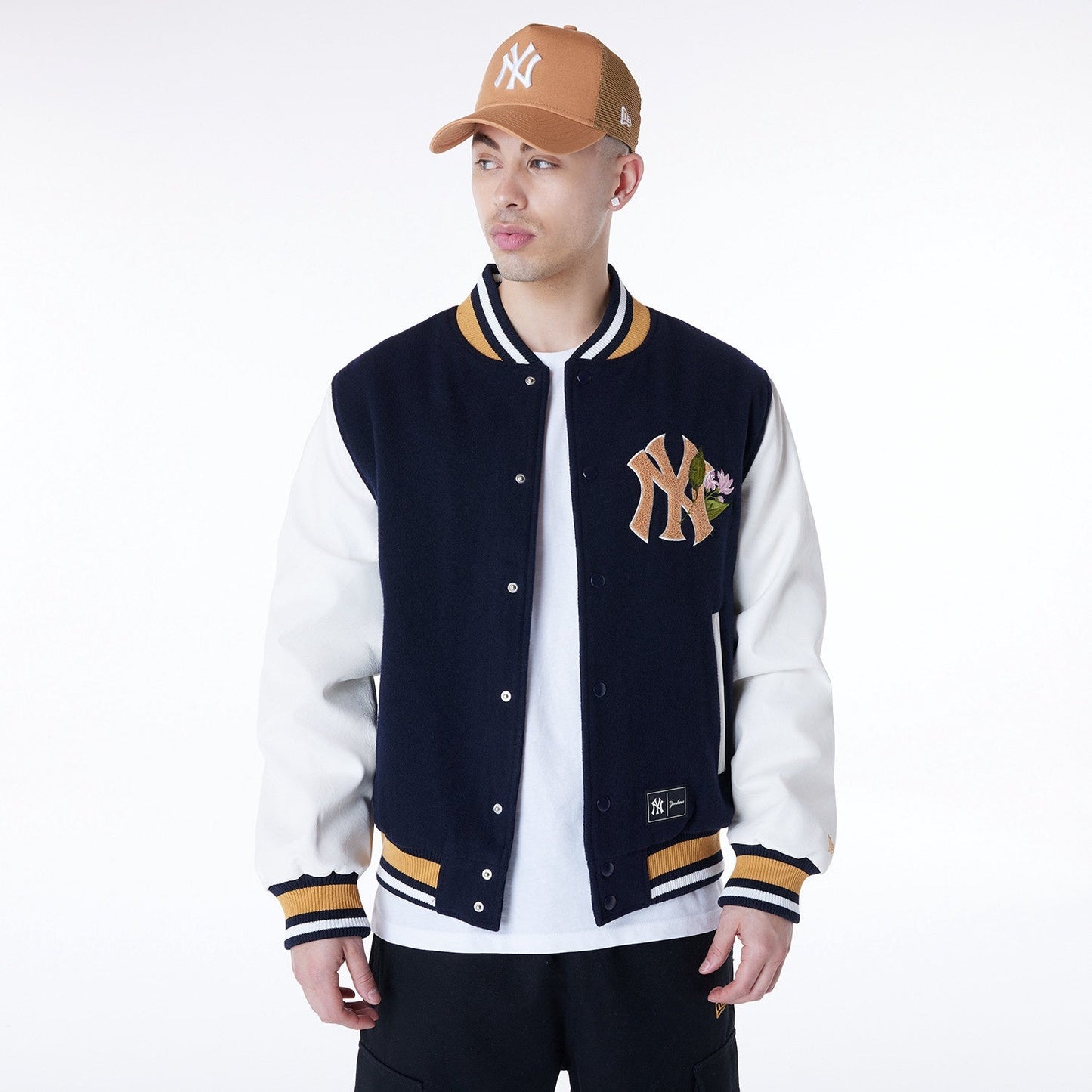 New Era - MLB Floral Varsity Jacket - New York Yankees Official Sports Fan Gear Official NFL Fan Gear