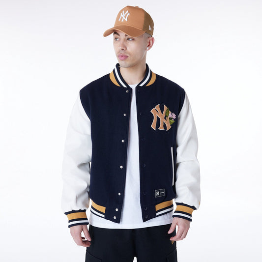 New Era - MLB Floral Varsity Jacket - New York Yankees Official Sports Fan Gear Official NFL Fan Gear