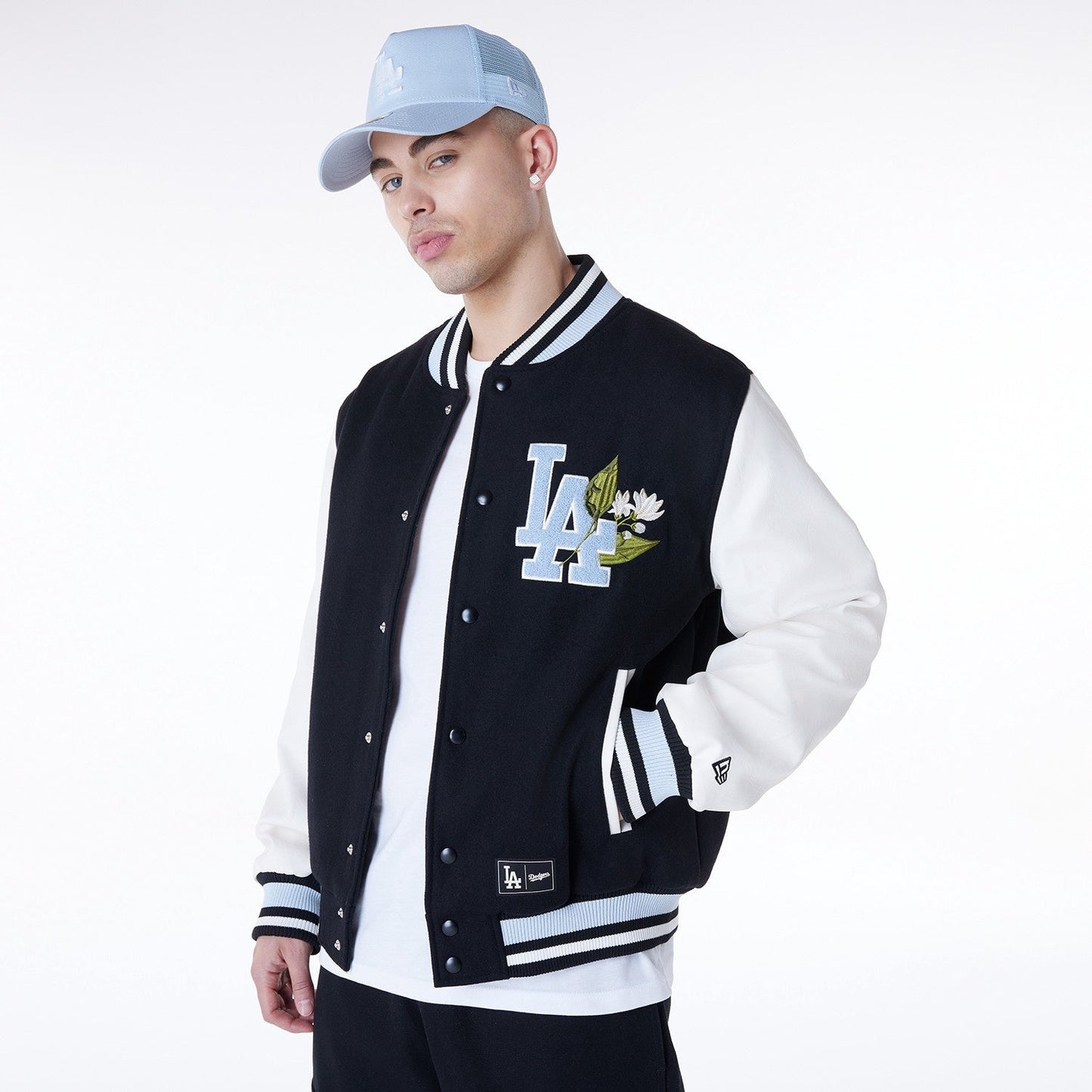 New Era - MLB Floral Varsity Jacket - Los Angeles Dodgers Official Sports Fan Gear Official NFL Fan Gear