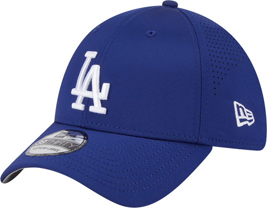 MLB Los Angeles Dodgers New Era Mid Perf 39THIRTY Flex Fit Hat - Royal Official Team Hat Sports Fan Cap Official NFL Team Hat Football Fan Cap
