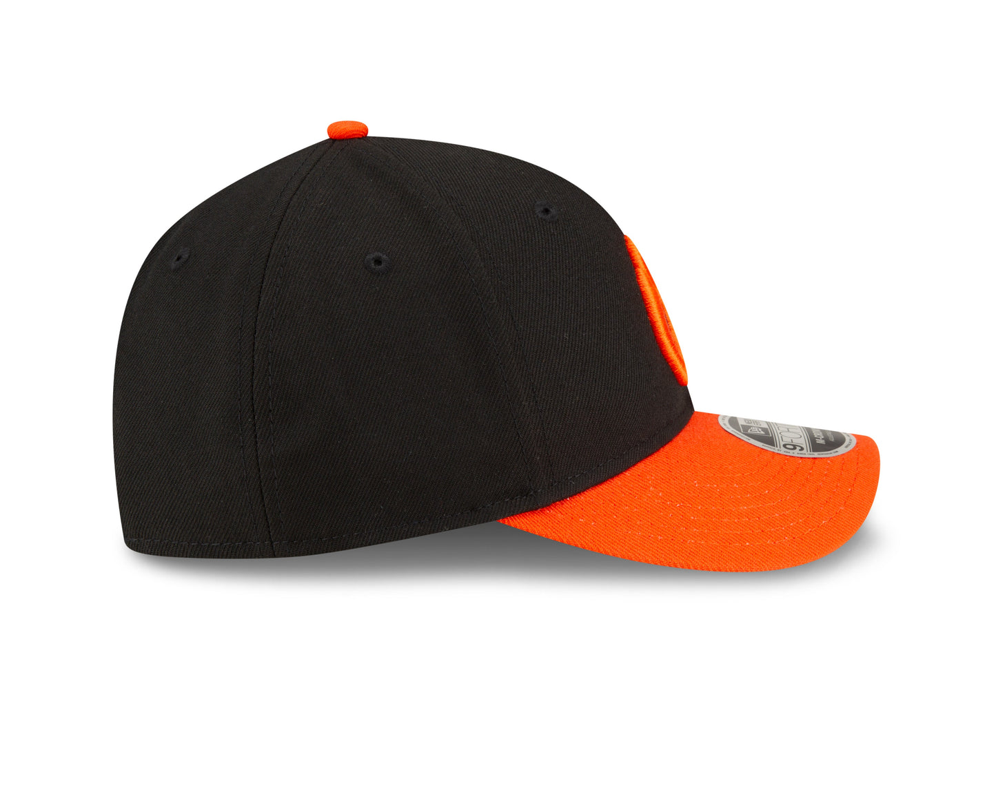 Baltimore Orioles Black/Orange Alternate New Era Player Replica M-Crown 9FORTY Adjustable Hat Official Team Hat Sports Fan Cap Official NFL Team Hat Football Fan Cap