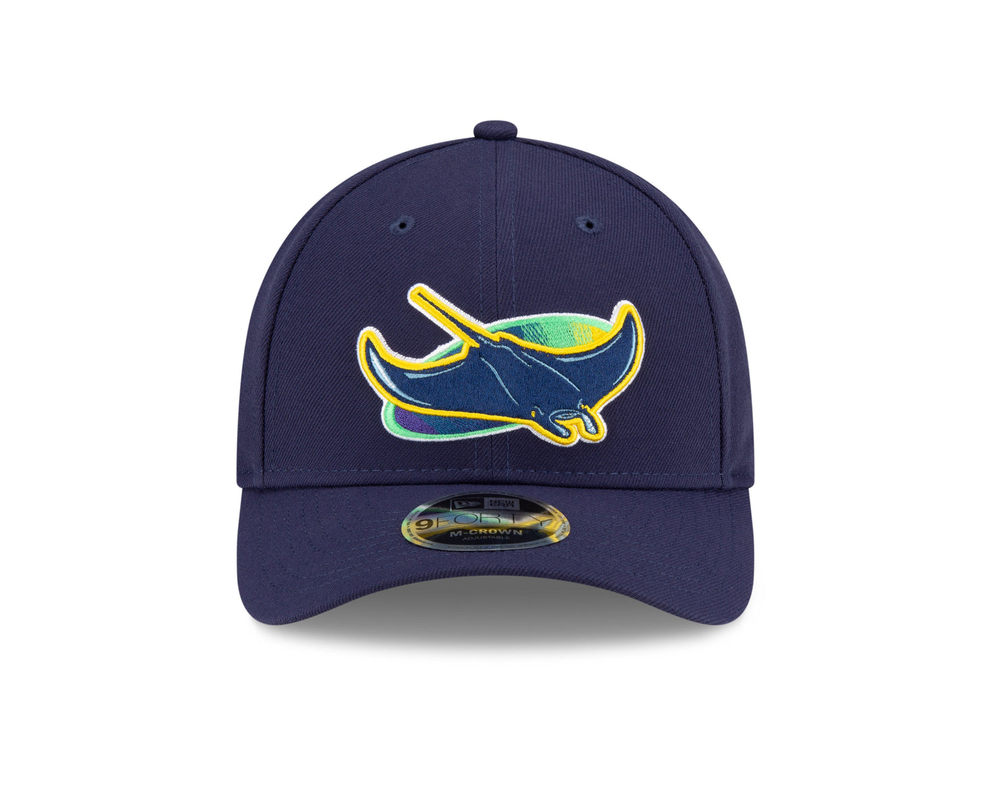 Tampa Bay Rays Alternate Navy New Era Player Replica M-Crown 9FORTY Adjustable Hat Official Team Hat Sports Fan Cap Official NFL Team Hat Football Fan Cap