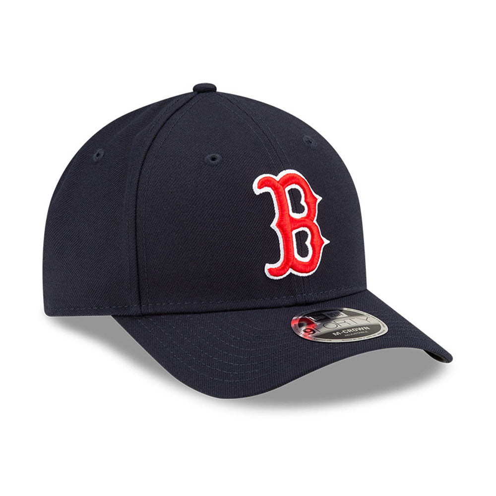 Boston Red Sox Navy New Era Player Replica M-Crown 9FORTY Adjustable Hat Official Team Hat Sports Fan Cap Official NFL Team Hat Football Fan Cap