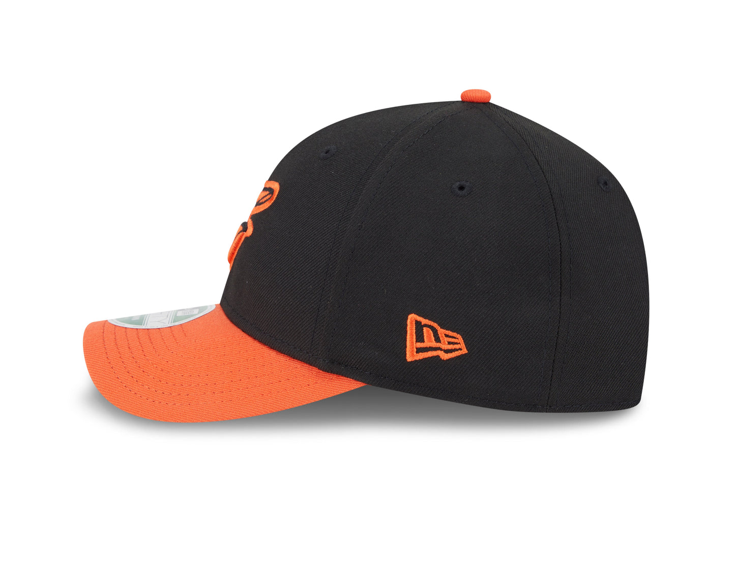 Baltimore Orioles Black/Orange Road New Era Player Replica M-Crown 9FORTY Adjustable Hat Official Team Hat Sports Fan Cap Official NFL Team Hat Football Fan Cap