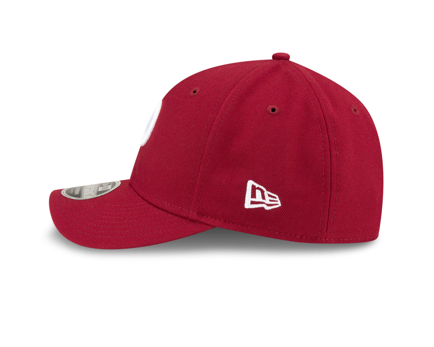 Philadelphia Phillies Crimson Alternate New Era Player Replica M-Crown 9FORTY Adjustable Hat Official Team Hat Sports Fan Cap Official NFL Team Hat Football Fan Cap