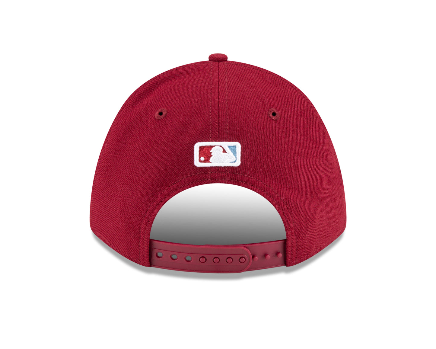 Philadelphia Phillies Crimson Alternate New Era Player Replica M-Crown 9FORTY Adjustable Hat Official Team Hat Sports Fan Cap Official NFL Team Hat Football Fan Cap