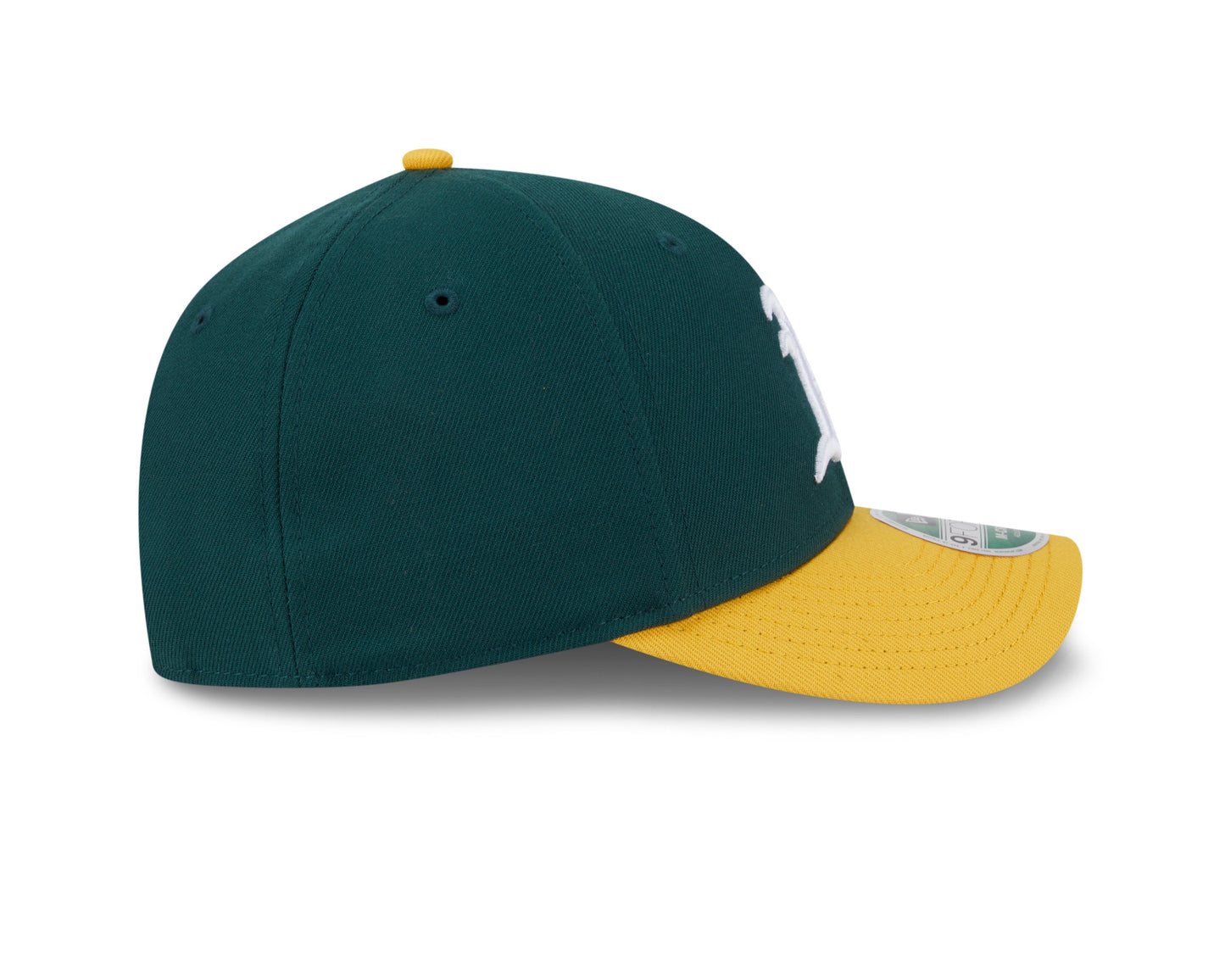 Athletics Green/Yellow New Era Player Replica M-Crown 9FORTY Adjustable Hat Official Team Hat Sports Fan Cap Official NFL Team Hat Football Fan Cap