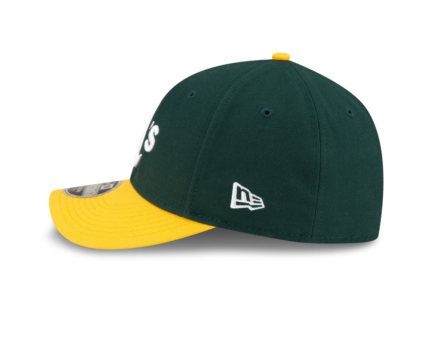 Athletics Green/Yellow New Era Player Replica M-Crown 9FORTY Adjustable Hat Official Team Hat Sports Fan Cap Official NFL Team Hat Football Fan Cap