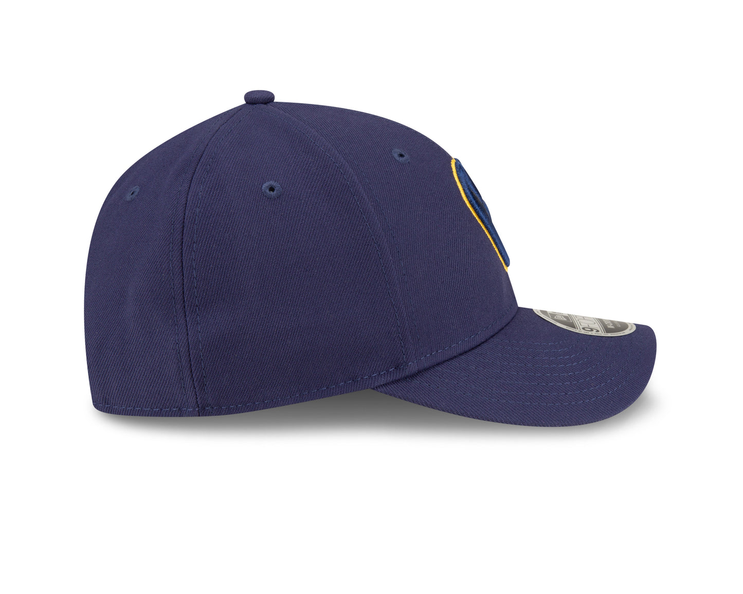 Milwaukee Brewers Navy Blue New Era Player Replica M-Crown 9FORTY Adjustable Hat Official Team Hat Sports Fan Cap Official NFL Team Hat Football Fan Cap