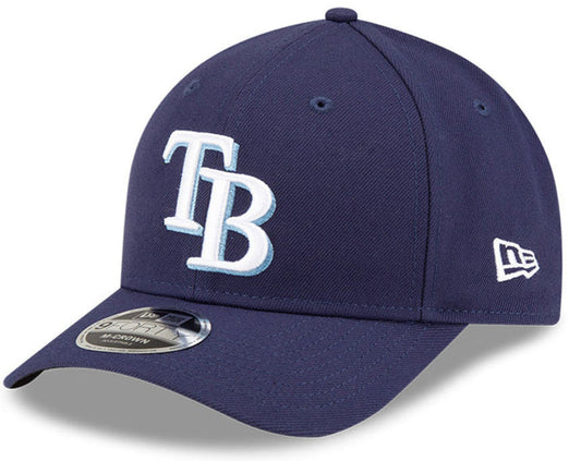 Tampa Bay Rays Navy New Era Player Replica M-Crown 9FORTY Adjustable Hat Official Team Hat Sports Fan Cap Official NFL Team Hat Football Fan Cap