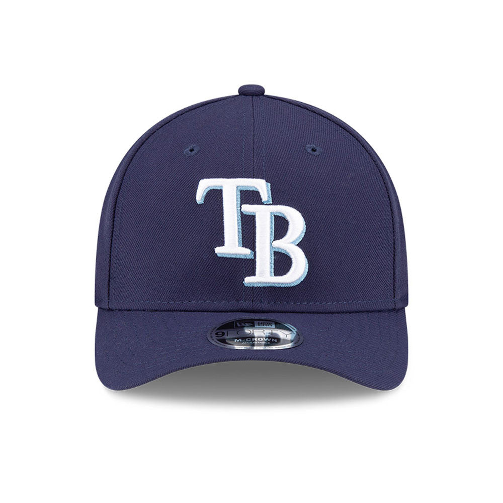 Tampa Bay Rays Navy New Era Player Replica M-Crown 9FORTY Adjustable Hat Official Team Hat Sports Fan Cap Official NFL Team Hat Football Fan Cap