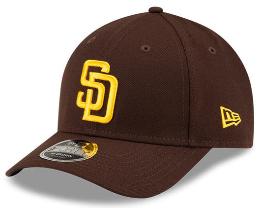 San Diego Padres Brown New Era Player Replica M-Crown 9FORTY Adjustable Hat Official Team Hat Sports Fan Cap Official NFL Team Hat Football Fan Cap