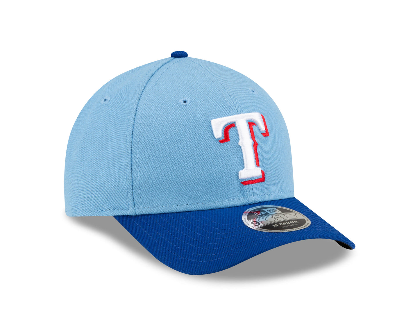 Texas Rangers Blue Alternate New Era Player Replica M-Crown 9FORTY Adjustable Hat Official Team Hat Sports Fan Cap Official NFL Team Hat Football Fan Cap