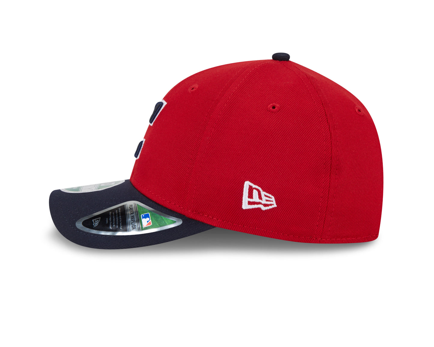Cleveland Guardians Red/Navy New Era Player Replica M-Crown 9FORTY Adjustable Hat Official Team Hat Sports Fan Cap Official NFL Team Hat Football Fan Cap