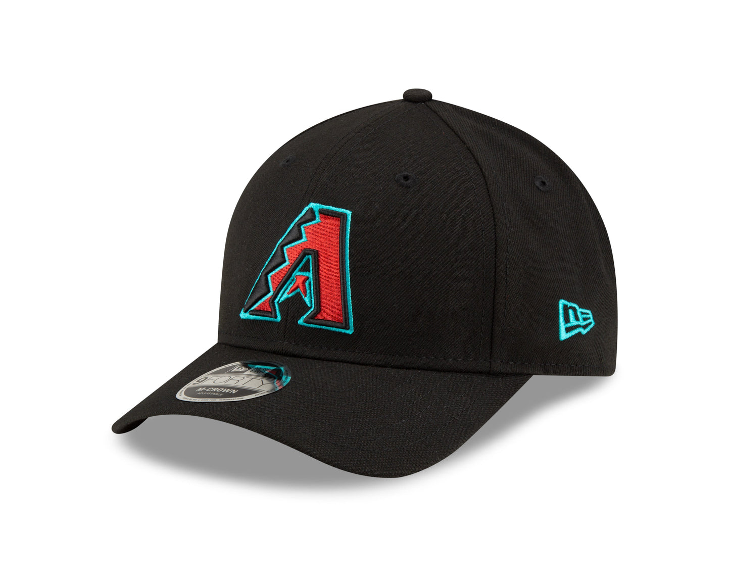 Arizona Diamondbacks Black Alternate New Era Player Replica M-Crown 9FORTY Adjustable Hat Official Team Hat Sports Fan Cap Official NFL Team Hat Football Fan Cap