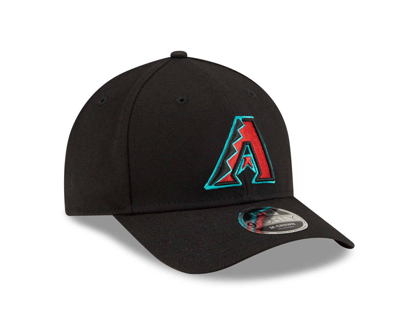 Arizona Diamondbacks Black Alternate New Era Player Replica M-Crown 9FORTY Adjustable Hat Official Team Hat Sports Fan Cap Official NFL Team Hat Football Fan Cap
