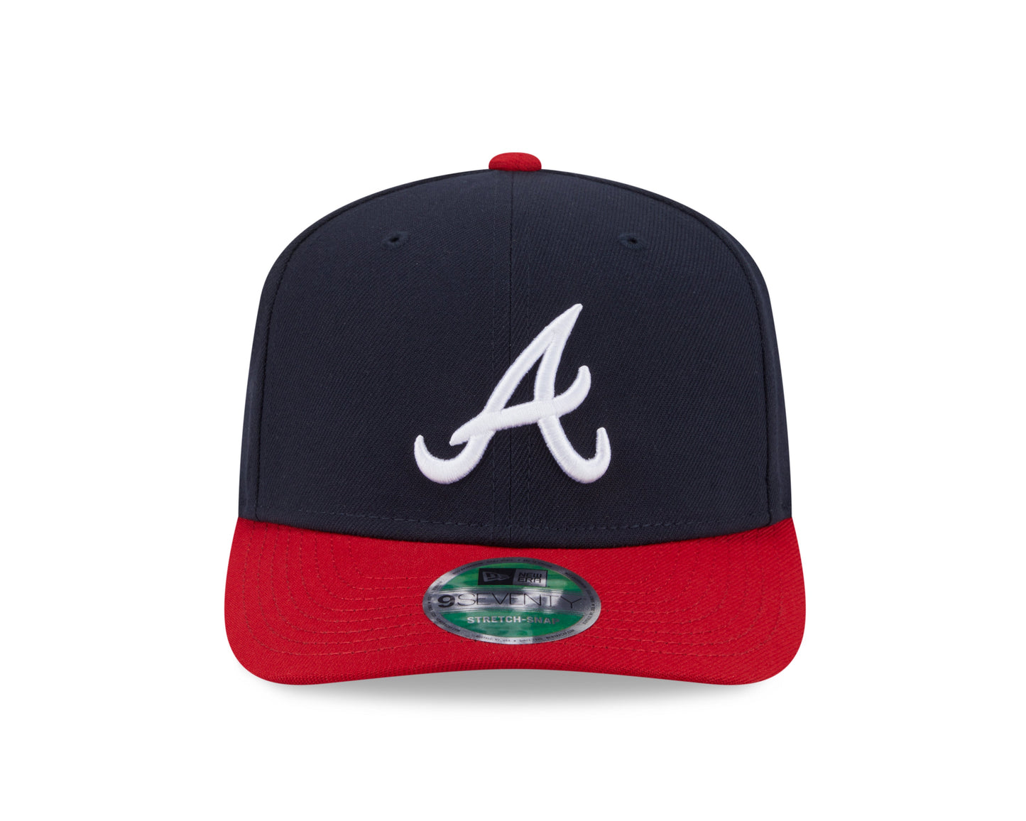 Atlanta Braves New Era Player Replica 9SEVENTY Stretch Snap Adjustable Hat Official Team Hat Sports Fan Cap Official NFL Team Hat Football Fan Cap
